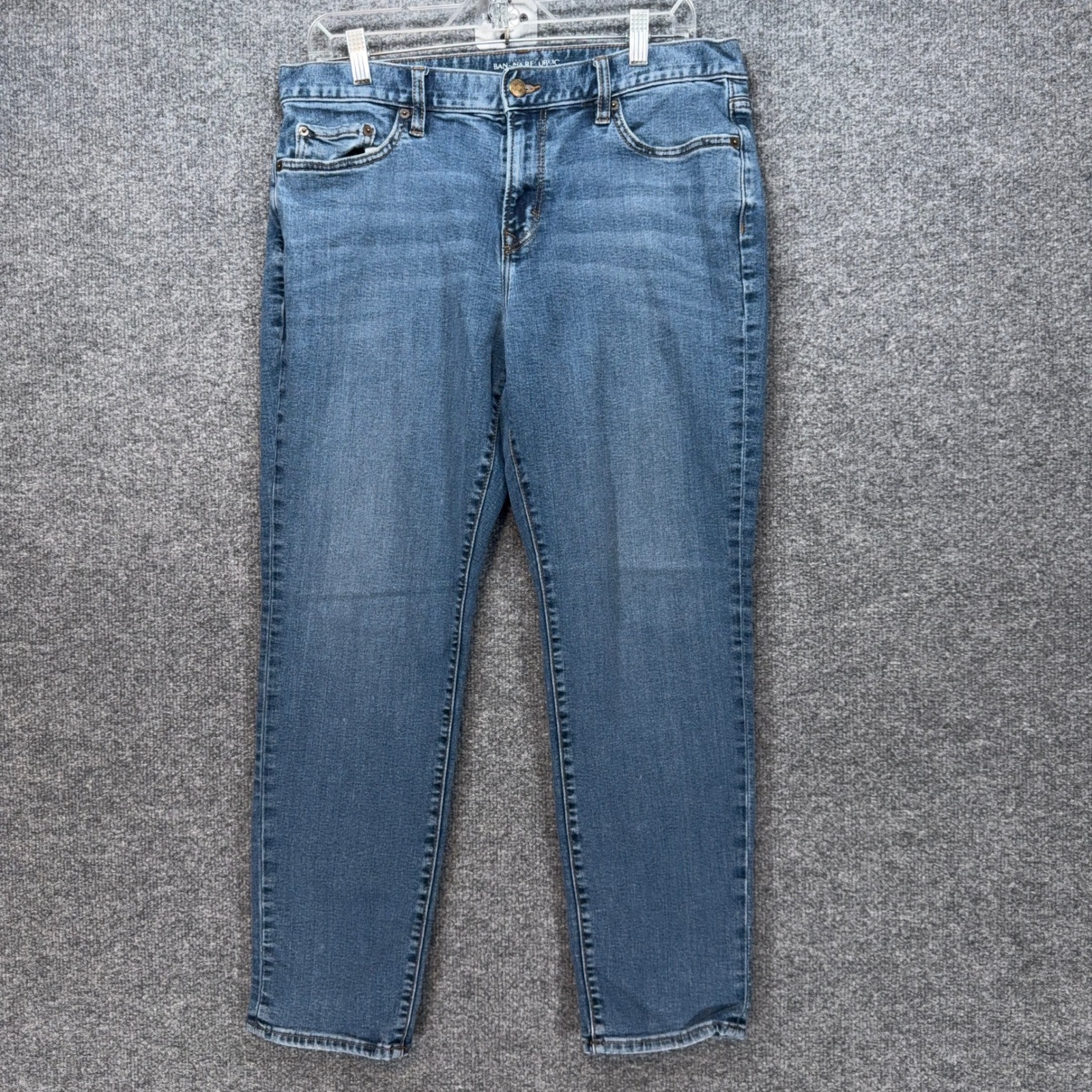 Banana Republic Travel Jeans Mens 34 Blue Athletic Fit Stretch Denim Casual